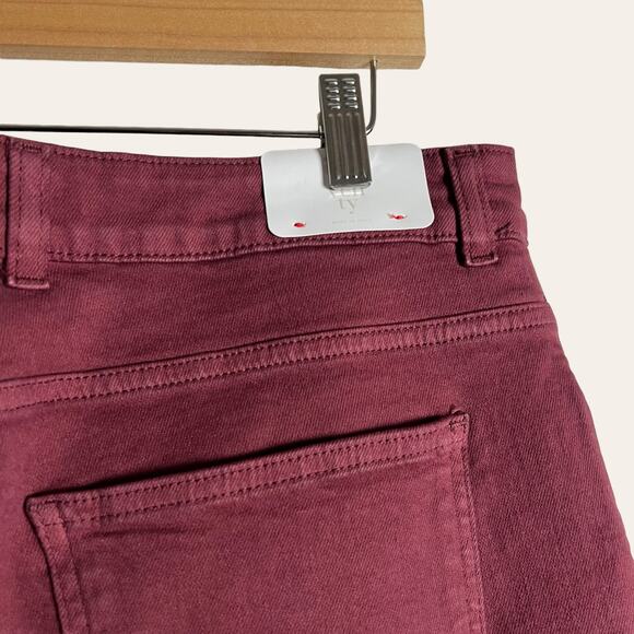 Eleventy Men’s Red Slim Fit 5-Pocket Pants Size 38 - Picture 7 of 10